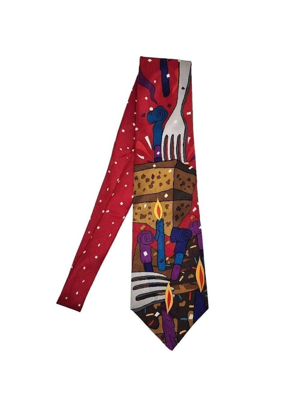 The Beatles Men Accessories, Vintage 90s Birthday Theme 100% Silk Neck Tie
